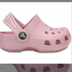 Toddler pink crocs  - size 7